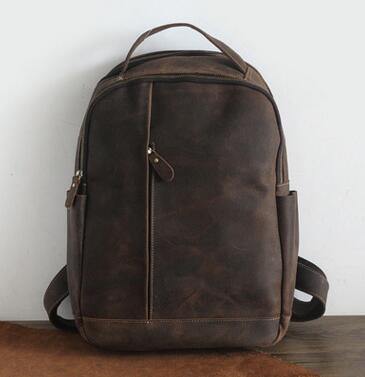 Luxury Genuine Leather Casual Backpack - Image 2