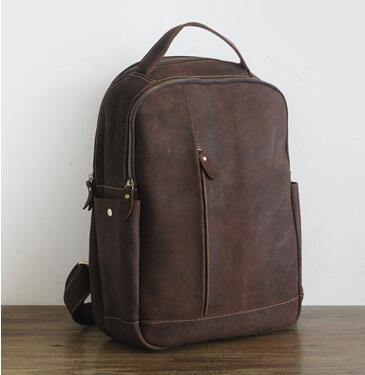 Luxury Genuine Leather Casual Backpack - Image 3