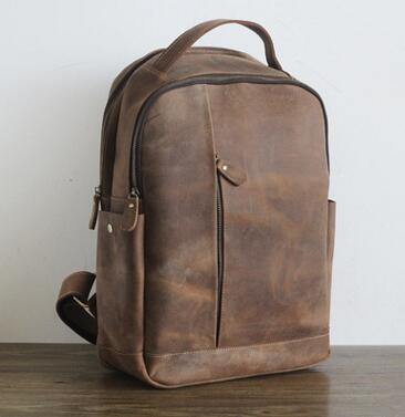 Luxury Genuine Leather Casual Backpack - Image 4