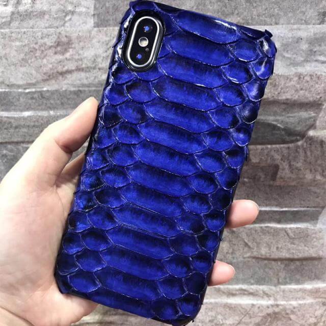 Luxury Genuine Python Skin Leather Case For iPhone X - Image 7