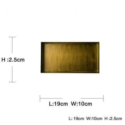 Luxury Gold Color Metal Serving Trays - Image 2