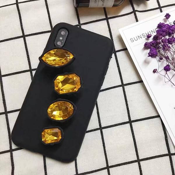 Luxury iPhone X Finger Diamond Ring Case - Image 3