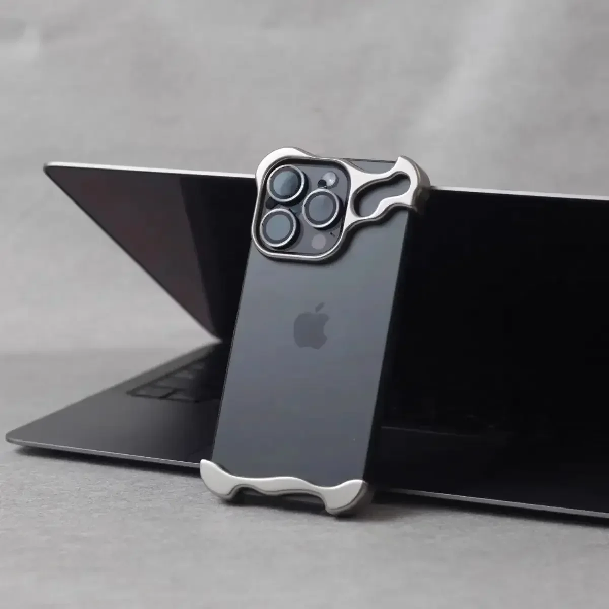Luxury Irregular Metal Bumper Phone Case - Image 11