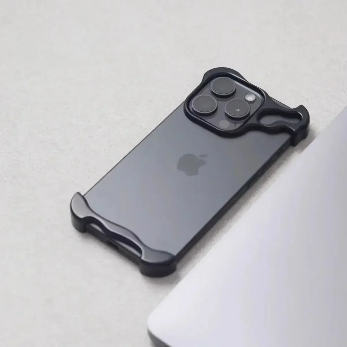 Luxury Irregular Metal Bumper Phone Case - Image 5