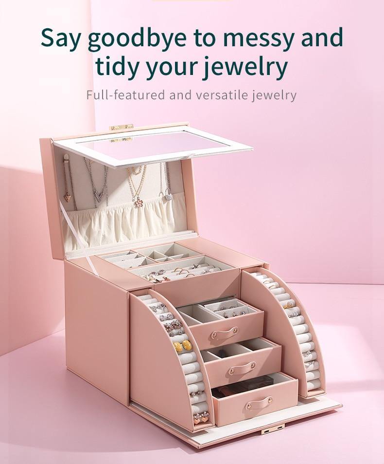 Luxury Large Jewelry Storage Drawer Box - Image 13