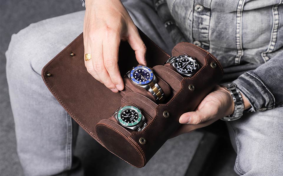 Luxury Leather Watch Holder Case - Image 11