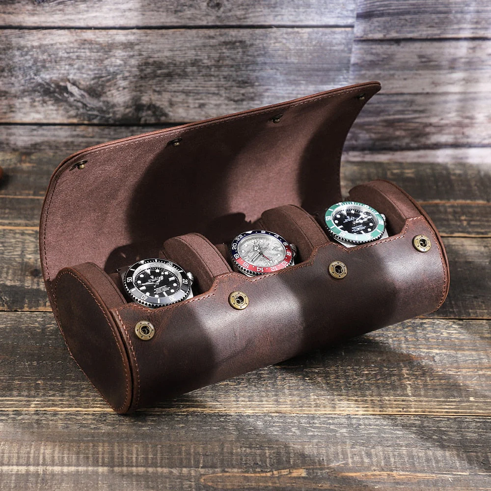 Luxury Leather Watch Holder Case - Image 3