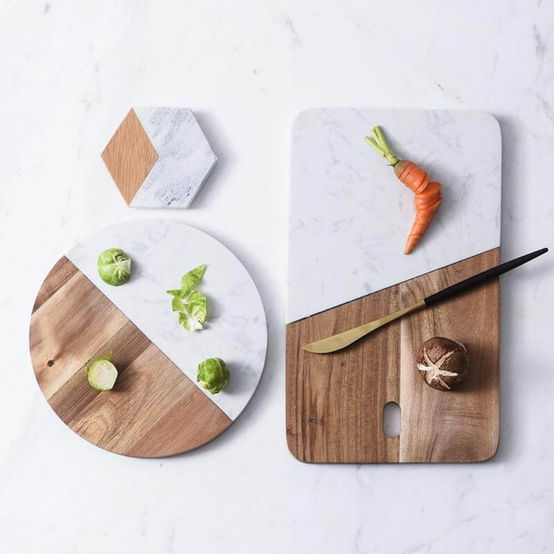 Luxury Marble-Wood Cheese Board - Image 3