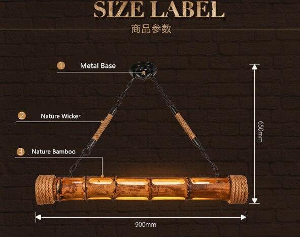 Luxury Modern Bamboo Nordic Style Led Light Lamps - Image 9