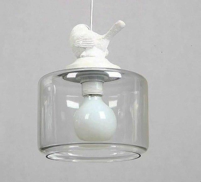 Luxury Modern Glass Shade Creative Bird Chandelier Lamp - Image 3