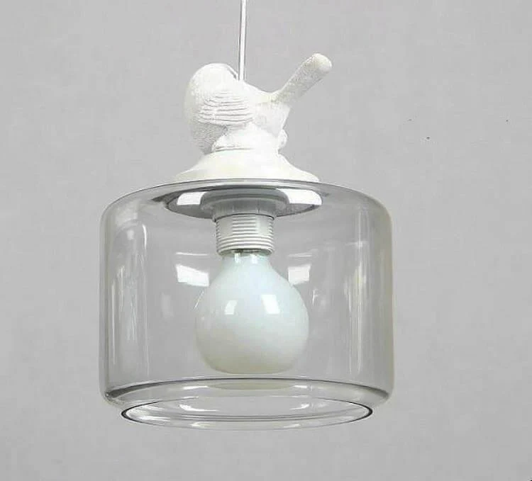 Luxury Modern Glass Shade Creative Bird Chandelier Lamp - Image 5