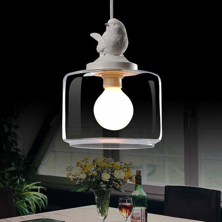 Luxury Modern Glass Shade Creative Bird Chandelier Lamp - Image 6