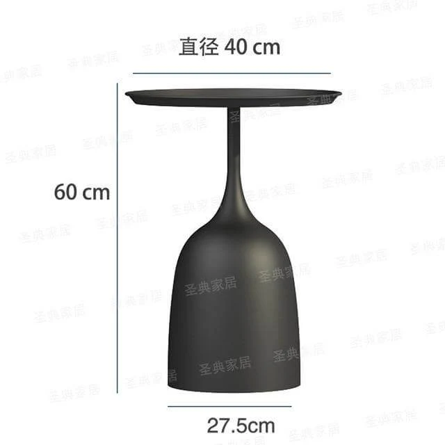 luxury Nordic Iron Metal Bracket Light Side Table - Image 12