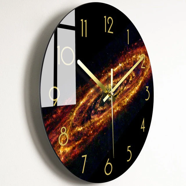 Luxury Nordic Universe Silent Wall Clock - Image 10