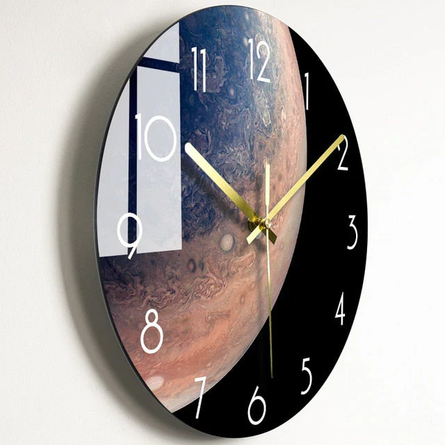 Luxury Nordic Universe Silent Wall Clock - Image 13