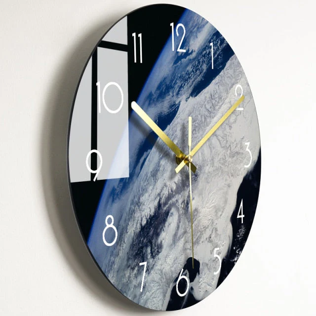 Luxury Nordic Universe Silent Wall Clock - Image 14