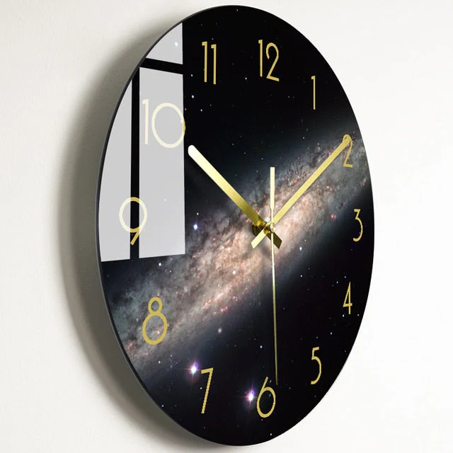 Luxury Nordic Universe Silent Wall Clock - Image 15
