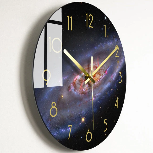 Luxury Nordic Universe Silent Wall Clock - Image 24