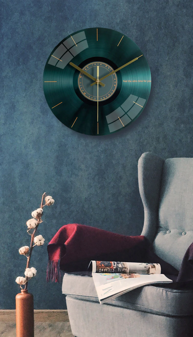 Luxury Nordic Universe Silent Wall Clock - Image 3