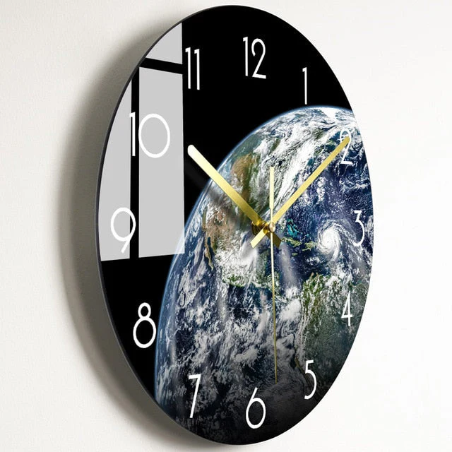 Luxury Nordic Universe Silent Wall Clock - Image 7