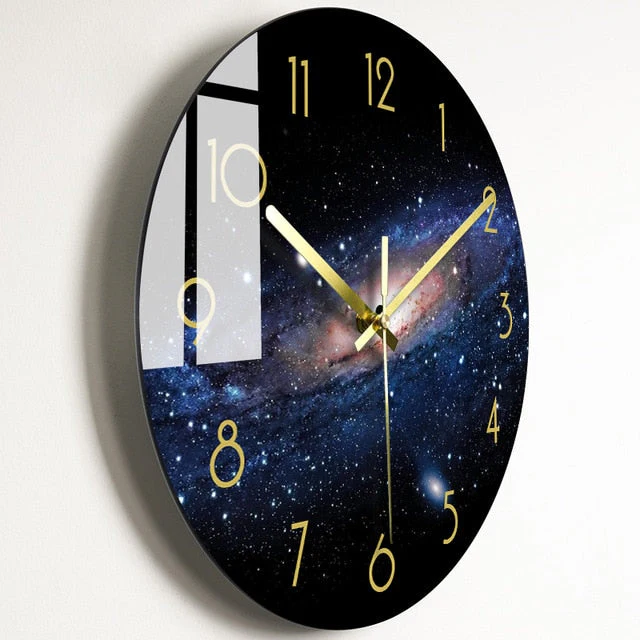 Luxury Nordic Universe Silent Wall Clock - Image 8