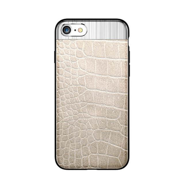 Luxury Protection iPhone 6&7 Case Metal Leather Case - Image 4