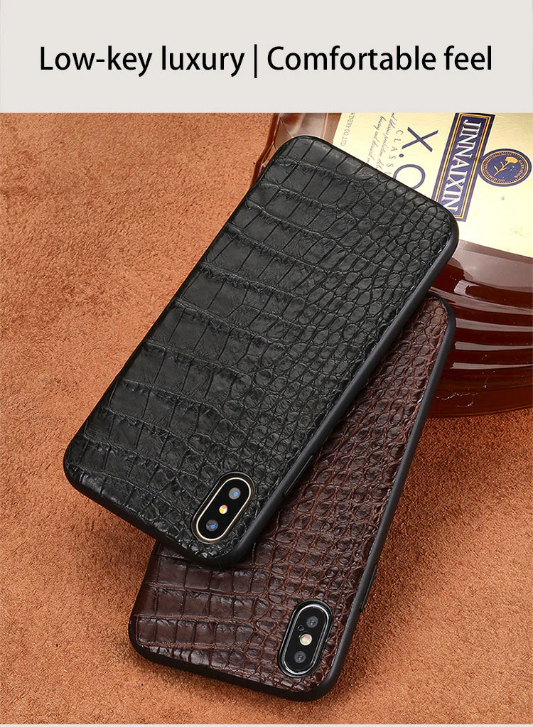Luxury Real Crocodile Leather Case For Iphone Models - Image 6