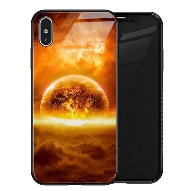 Luxury Space Silicone Glass Anti Slip Iphone Cases - Image 12