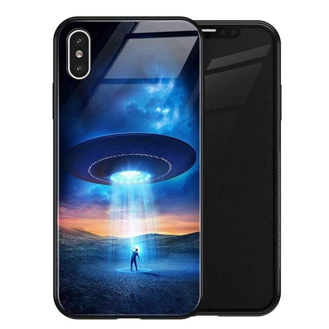 Luxury Space Silicone Glass Anti Slip Iphone Cases - Image 13