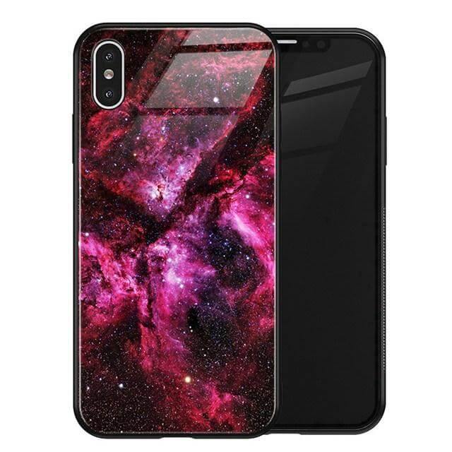 Luxury Space Silicone Glass Anti Slip Iphone Cases - Image 14