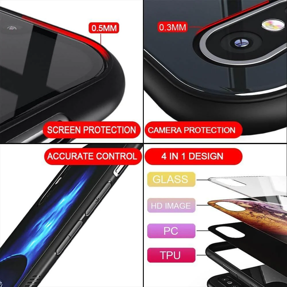 Luxury Space Silicone Glass Anti Slip Iphone Cases - Image 16