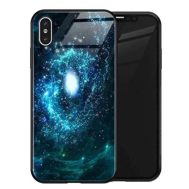 Luxury Space Silicone Glass Anti Slip Iphone Cases - Image 18