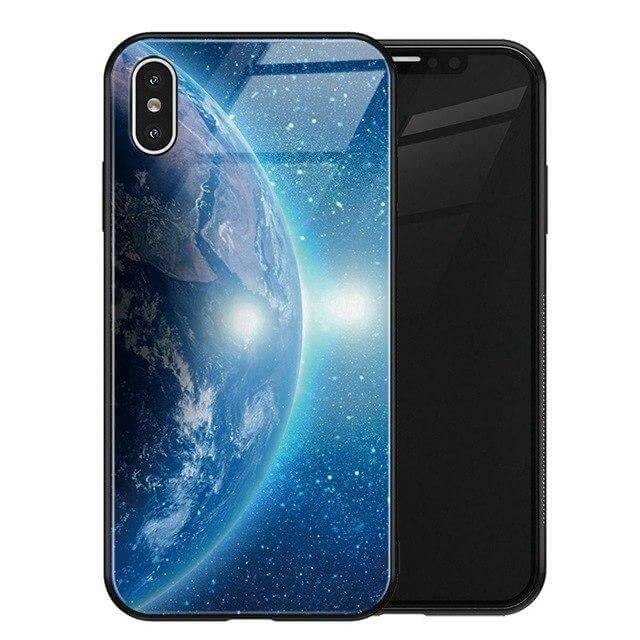 Luxury Space Silicone Glass Anti Slip Iphone Cases - Image 21