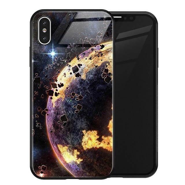 Luxury Space Silicone Glass Anti Slip Iphone Cases - Image 22