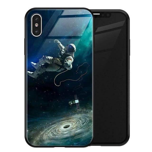 Luxury Space Silicone Glass Anti Slip Iphone Cases - Image 25
