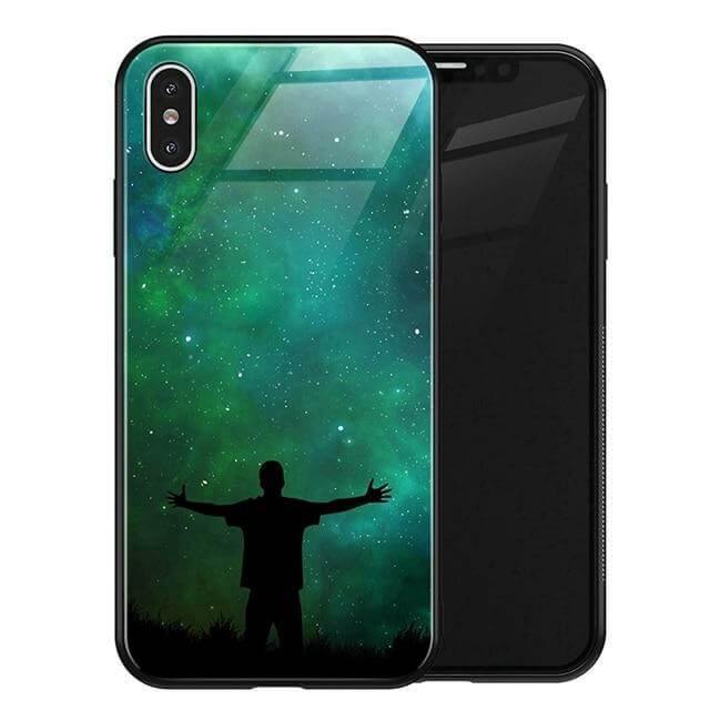 Luxury Space Silicone Glass Anti Slip Iphone Cases - Image 26