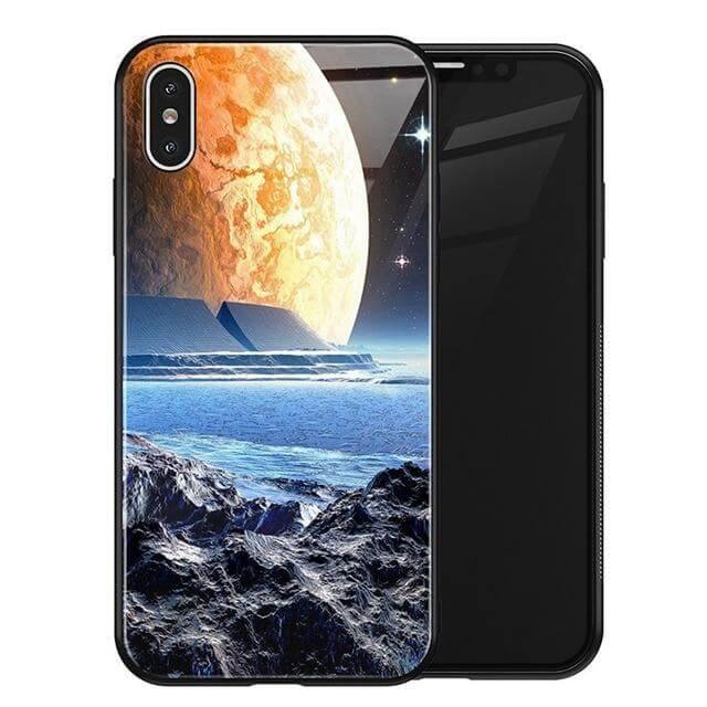 Luxury Space Silicone Glass Anti Slip Iphone Cases - Image 29