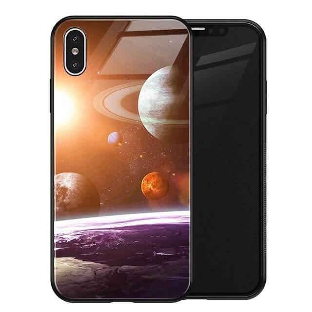 Luxury Space Silicone Glass Anti Slip Iphone Cases - Image 30