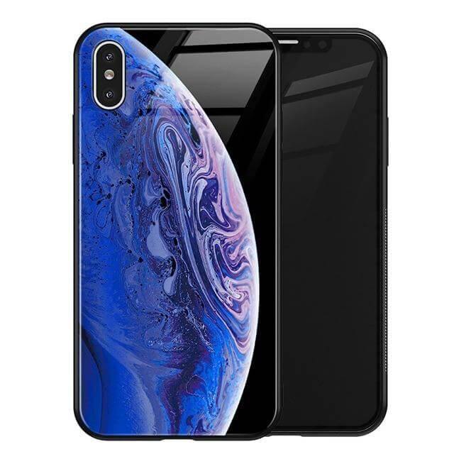 Luxury Space Silicone Glass Anti Slip Iphone Cases - Image 34