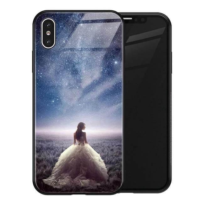 Luxury Space Silicone Glass Anti Slip Iphone Cases - Image 37