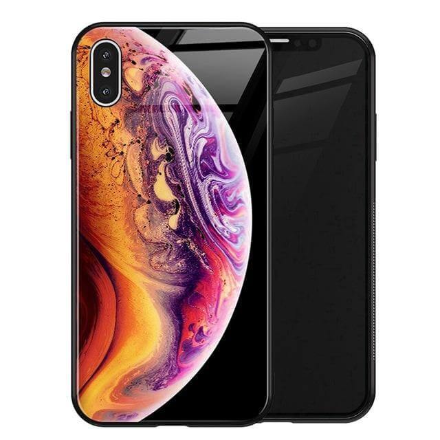 Luxury Space Silicone Glass Anti Slip Iphone Cases - Image 9