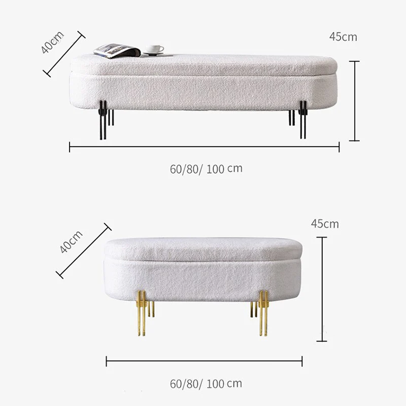 Luxury Storage Organizer Ottoman - Image 8