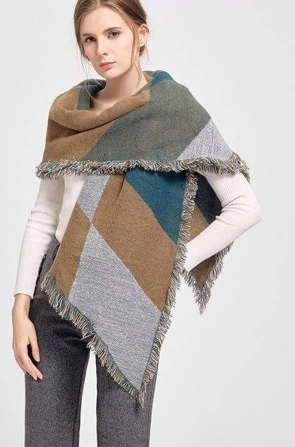 Luxury Women's Shawls Winter Warm Scarf - Image 2