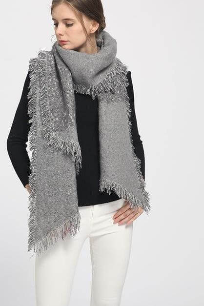 Luxury Women's Shawls Winter Warm Scarf - Image 4