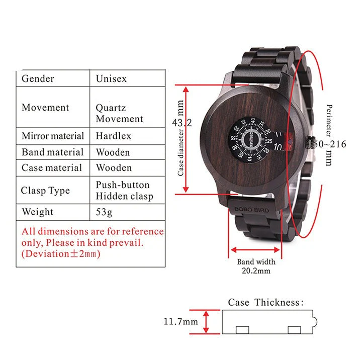 Luxury Wooden Simple Quartz Men Watch - Image 11
