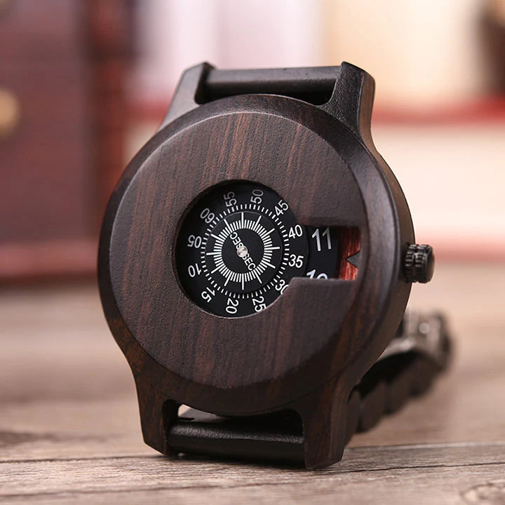 Luxury Wooden Simple Quartz Men Watch - Image 3