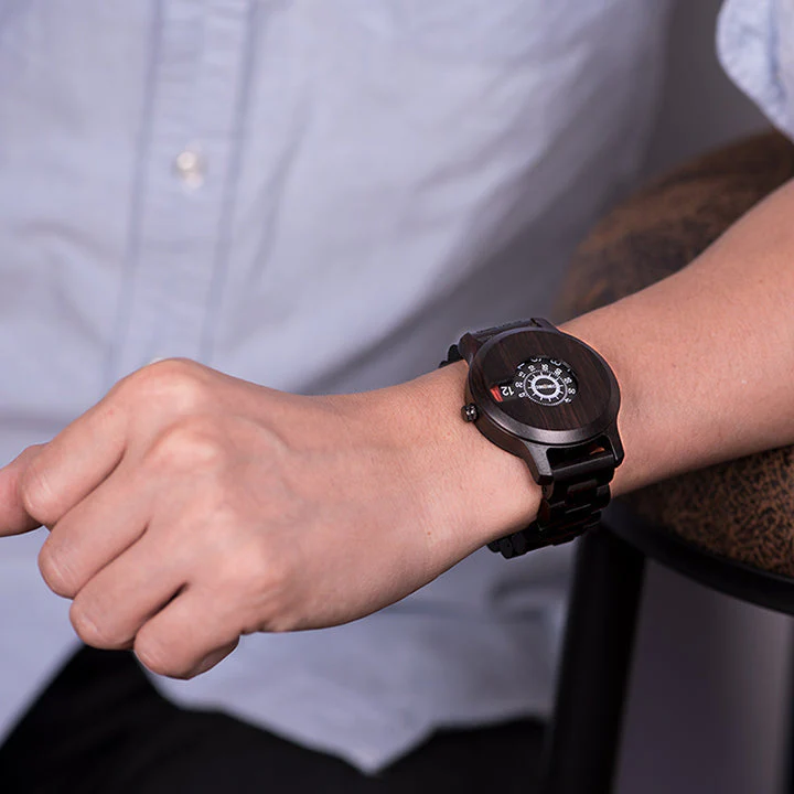 Luxury Wooden Simple Quartz Men Watch - Image 7