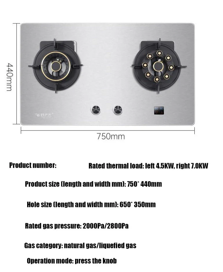 Magic Stainless Steel Liftable Double Gas Stove - Image 5