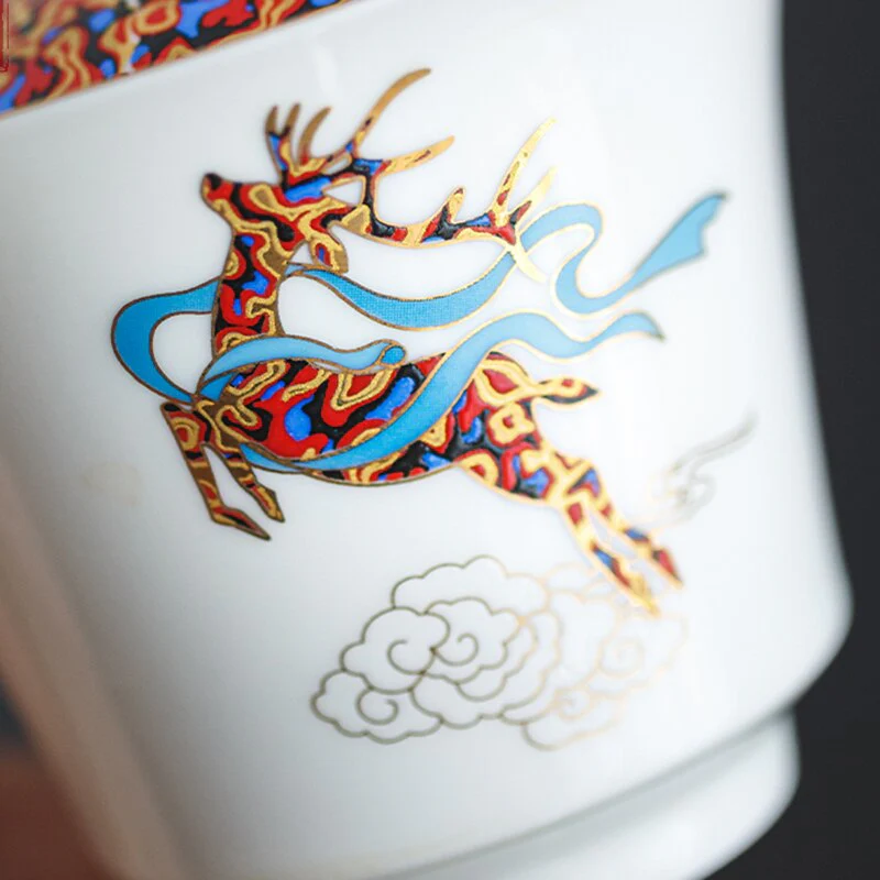 Magical Winter Ceramic Tea Cup Set - Image 5