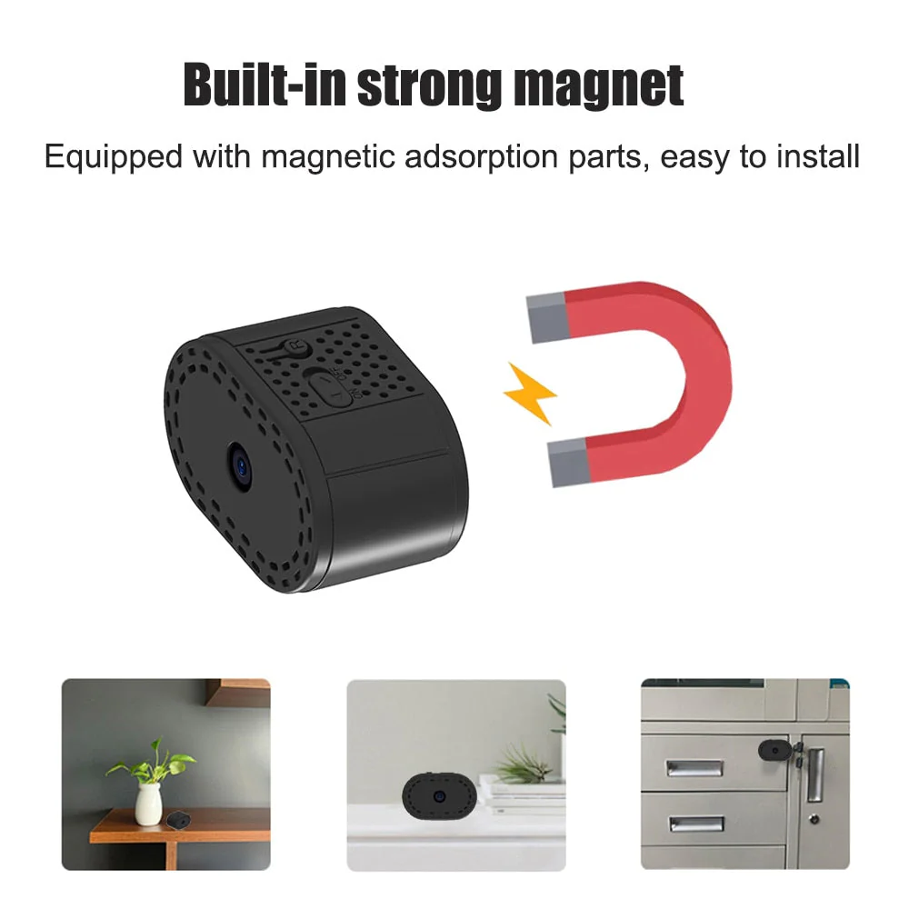 Magnetic Day Night Mini Wireless Cam IP Recorder - Image 6